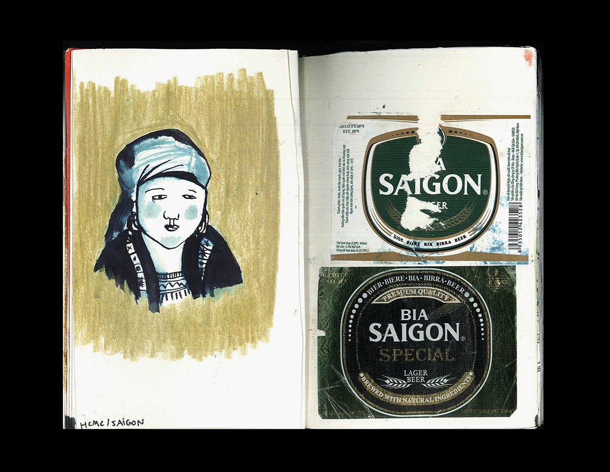 Artistic travel journal around Vietnam by Jota Schneider & Jota Schneider